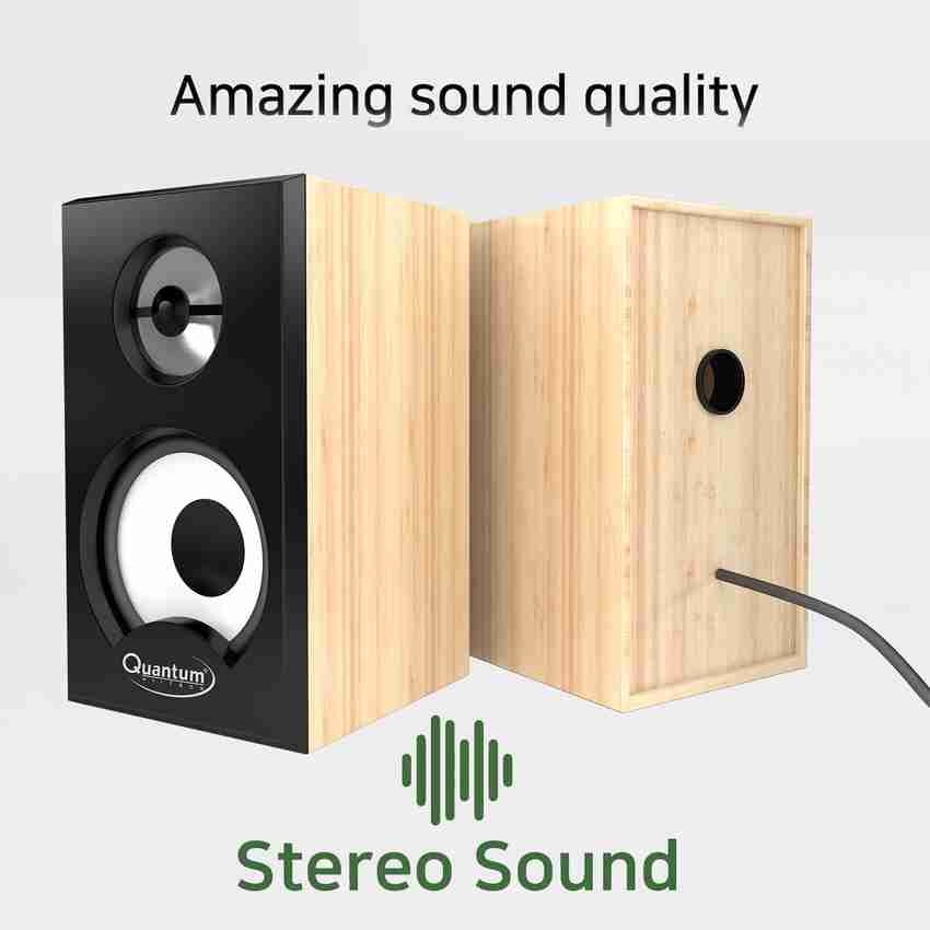 Quantum qhm636 usb powered top wooden speaker