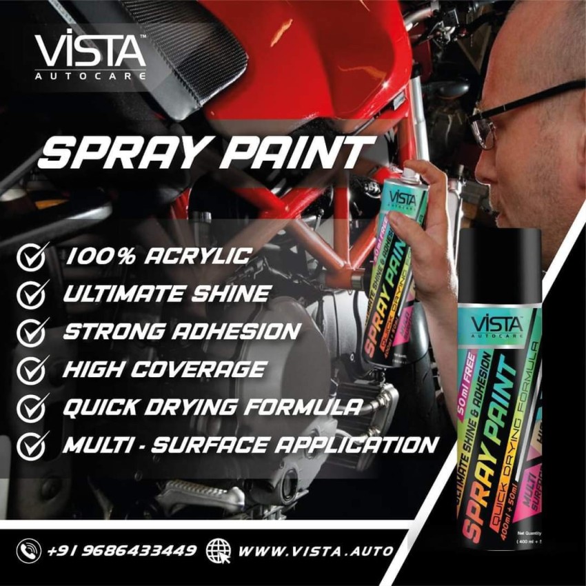 VISTA MATT BLACK MATT BLACK Spray Paint 450 ml Price in India