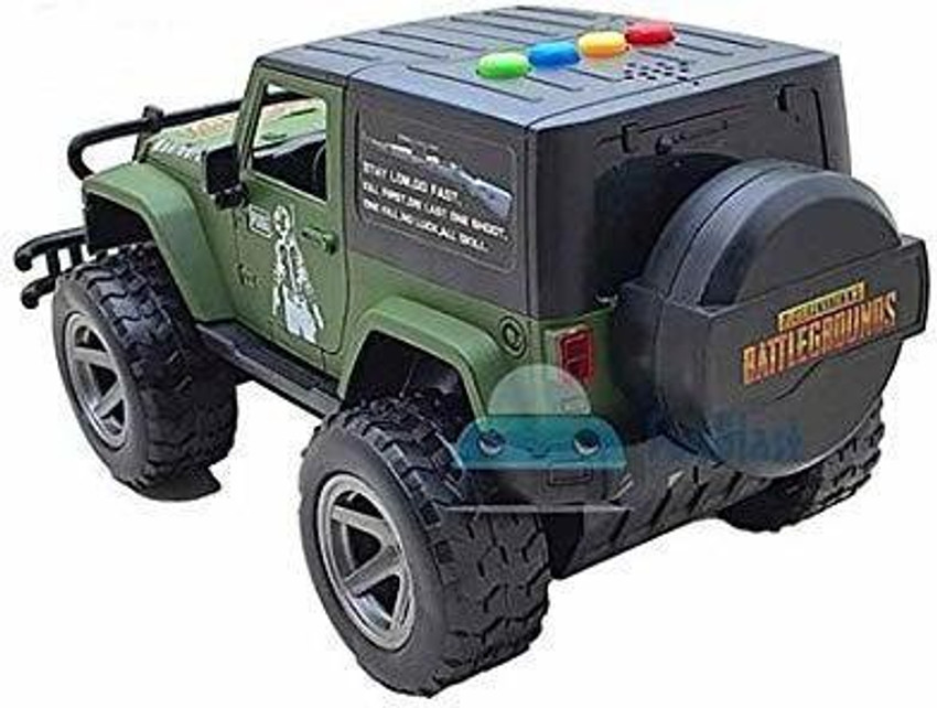VRUX Mahindra Jeep Toy Car Model Kids Jumbo Big Size Pull Back Vehicles Friction Power Toy Trucks for 3 Years Old Boys and Girls Light Sound Toy for Kids Best Gift