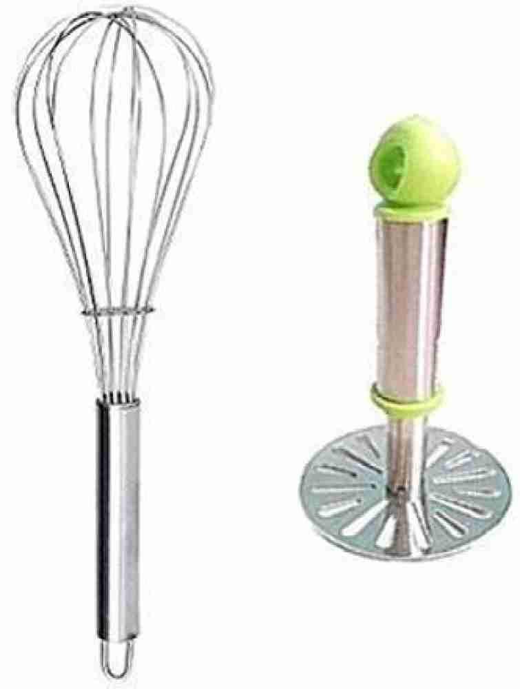 Viraaj Enterprises Combo of Potato Masher with Stainless Steel Egg Beater Steel Balloon Whisk Price in India Buy Viraaj Enterprises Combo of Potato Masher with Stainless Steel Egg Beater