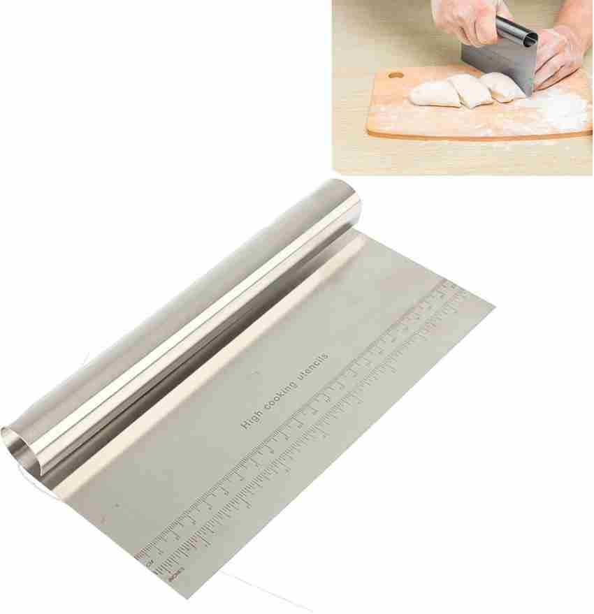 Dough Pastry Scraper, Stainless Steel Dough Scraper Dough Cutter  Multi-Purpose Dough Bench Scraper Pastry Cutter with Wood Handle, for  Pastry, Pizza