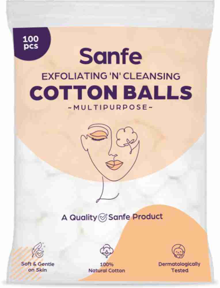 Equate Beauty Jumbo Cotton Balls, 100 Count Cotton Balls 1-Package