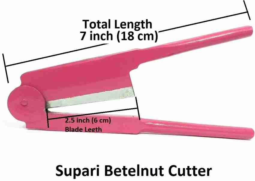 Craftbin Supari Cutter- Sudi, Betel nut Cutter Size 7 inches  (MS Steel) Cyan- Sky Blue: Home & Kitchen
