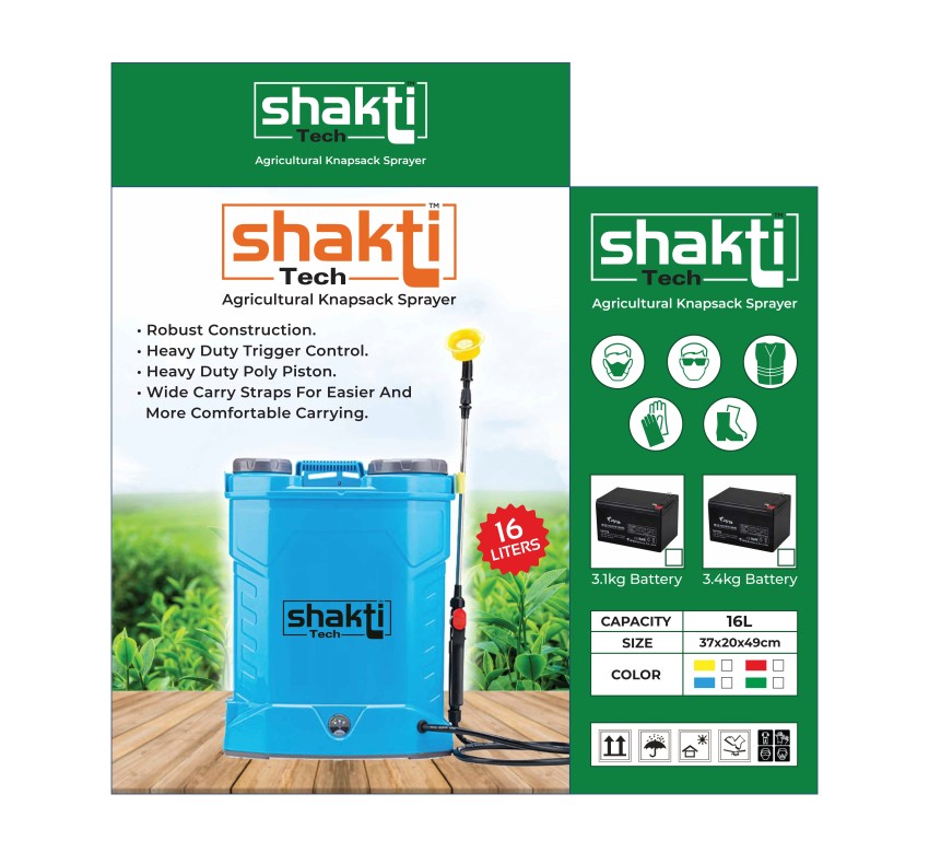 Shakti Tech Agriculture Sprayer Pump Battery Operated Knapsack