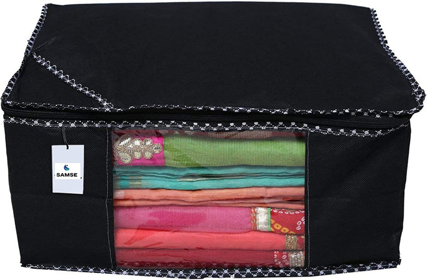 SAMSE GARMENT COVER Saree Cover Saree Cover Set Saree Bags Storage Saree Covers with Zip Combo Offer Saree Organizer Saree Bag Storage Bag Strong Pack of