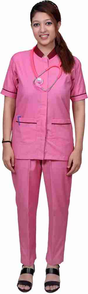 Satyam Dresses PINK DOCTOR UNIFORM SET SIZE Small 36 Shirt Pant