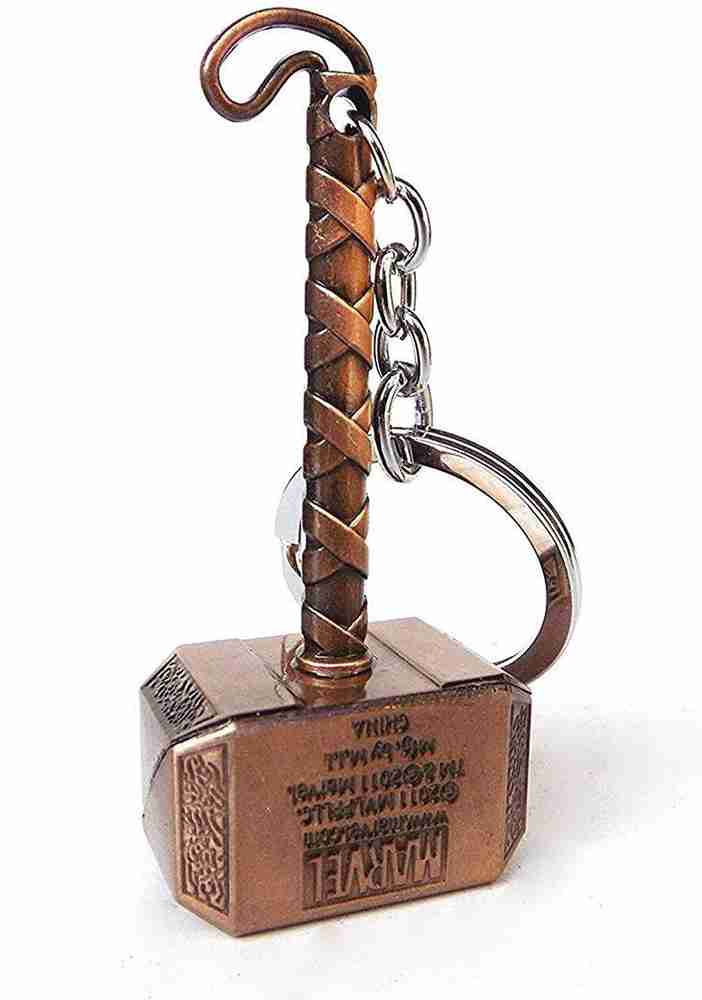 RVM Toys Thor Hammer Mjolnir Keychain Superhero Copper Colour Key Chain Keyring Key ring for Men Women Kids Car Bike Key Chain Price in India Buy RVM Toys Thor Hammer Mjolnir Keychain Superhero Copper...