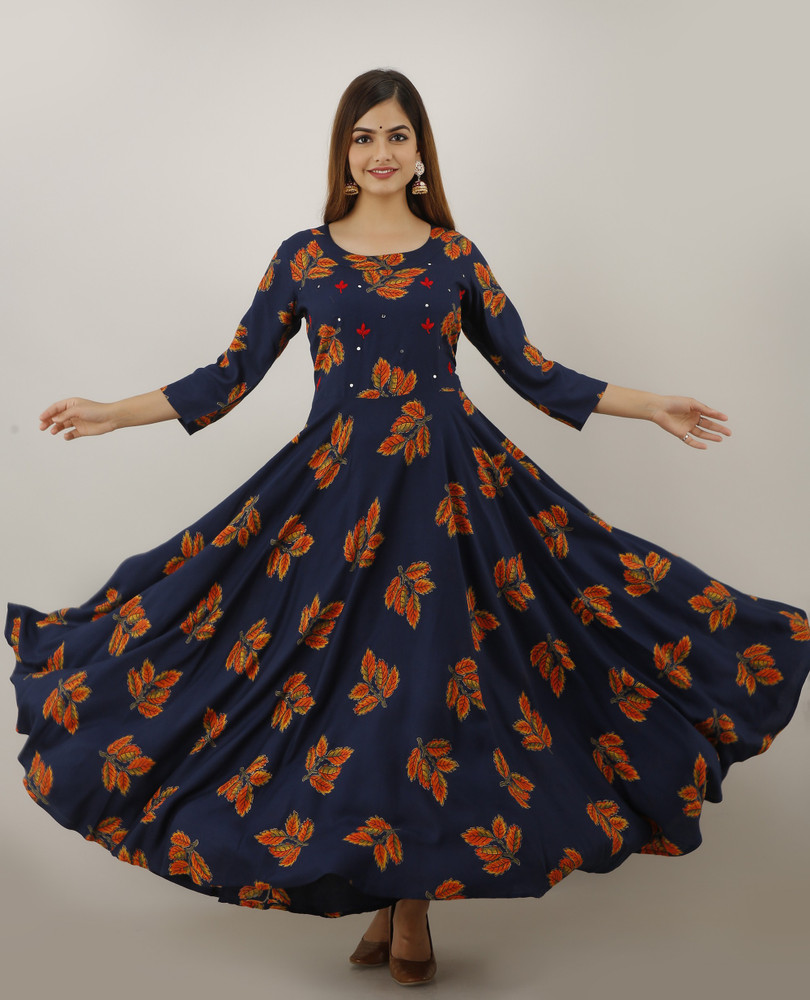 Flipkart cotton outlet long frock