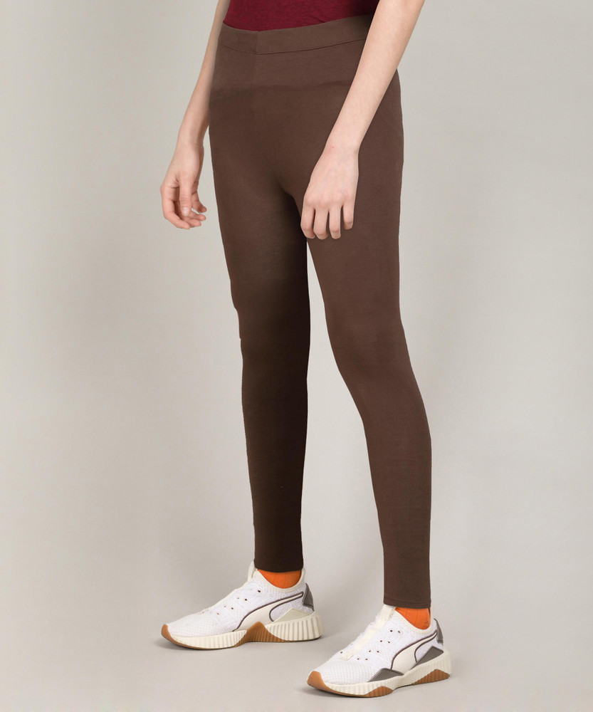 FOREVER 21 Women Brown Leggings