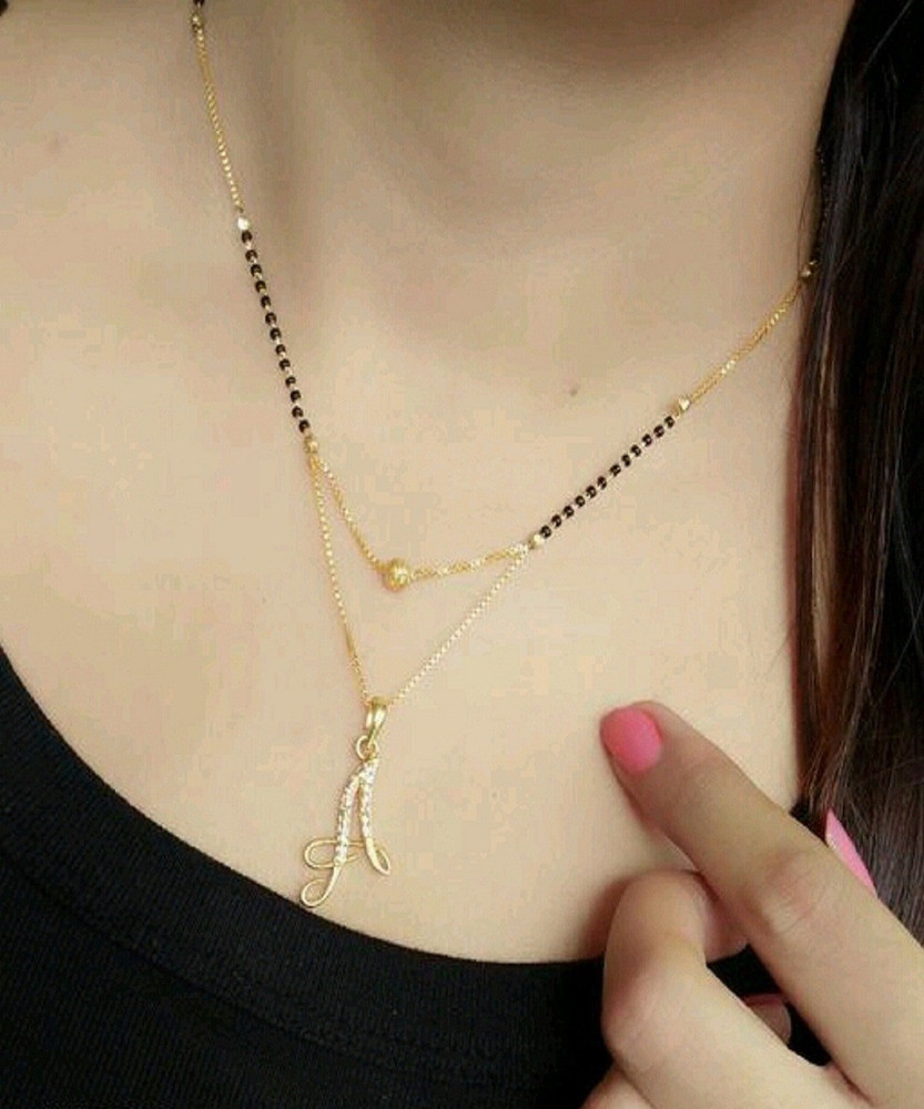 Mangalsutra design with alphabets deals