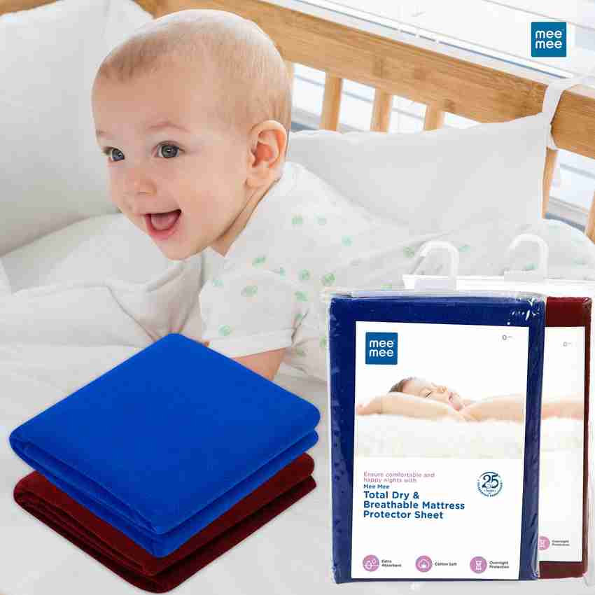 MeeMee Reusable Mat Water Proof Extra Absorbent Dry Sheets Bed Protector Small Royal Blue Maroon Price in India Buy MeeMee Reusable Mat Water Proof Extra Absorbent Dry Sheets Bed Protector Small Roy...