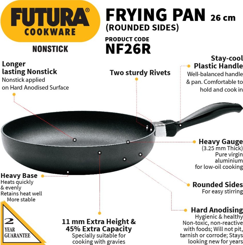 Hawkins Futura Nonstick All-Purpose Pan 2.5L, 22 Cm, 3.25 Mm With