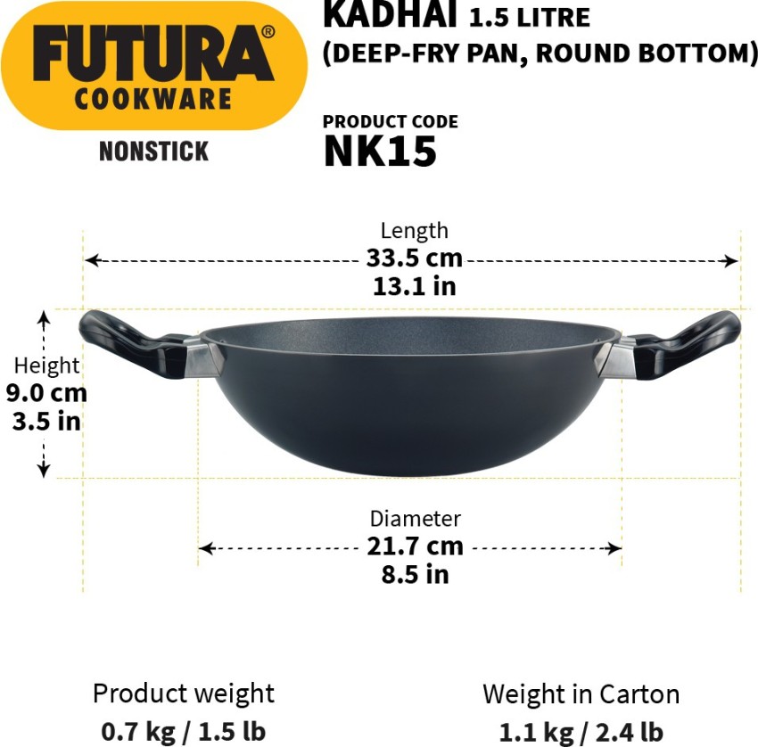 Mitro Kadhai 30 cm diameter 4 L capacity Price in India - Buy Mitro Kadhai  30 cm diameter 4 L capacity online at