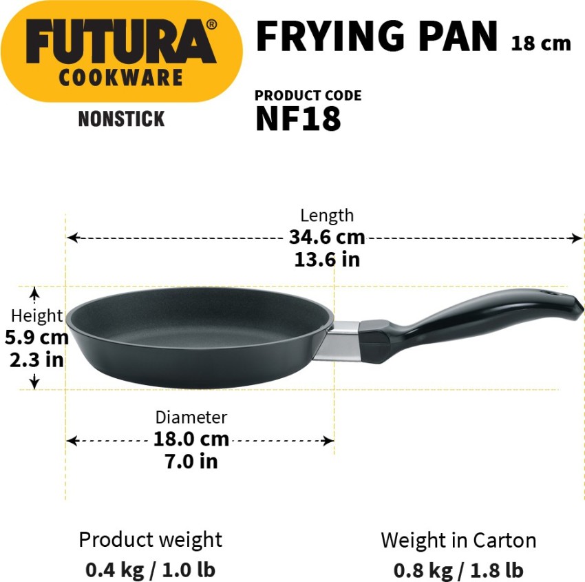 Hawkins Ceramic Nonstick Frying Pan, 17 Cm Diameter, Induction Fry