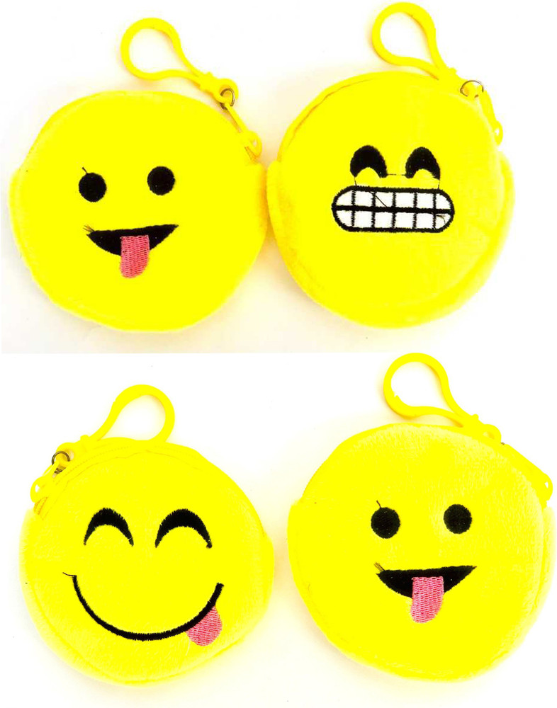 FIABLE COLLECTION Smiley Cute Coin Purse For Girl BAby Girls Stylish Trendy Coin Purse Pack of 4 Coin Purse yellow Price in India Flipkart