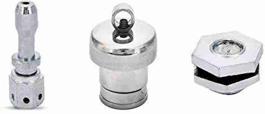 PMW Combo Pack Whistle Regulator Vent Pipe Steel Weight Whistle Silver Safety Valve for All Pressure Cookers 5 mm Pressure Cooker Gasket Price in India Buy PMW Combo