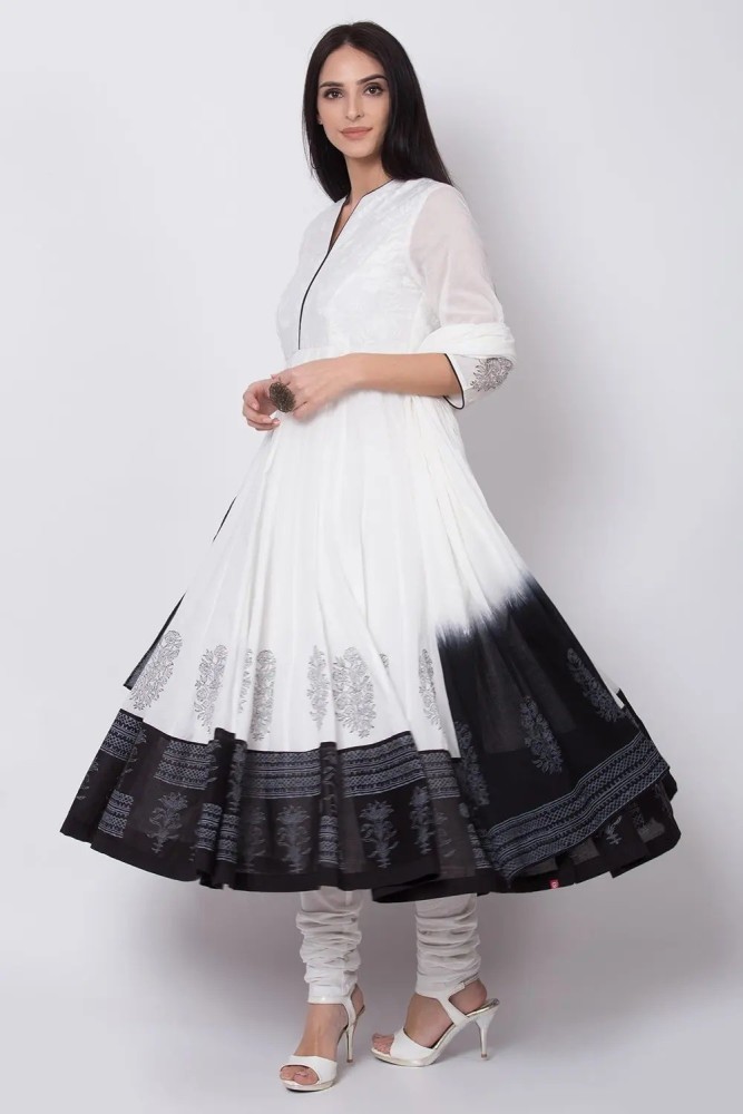 Biba white outlet anarkali suit