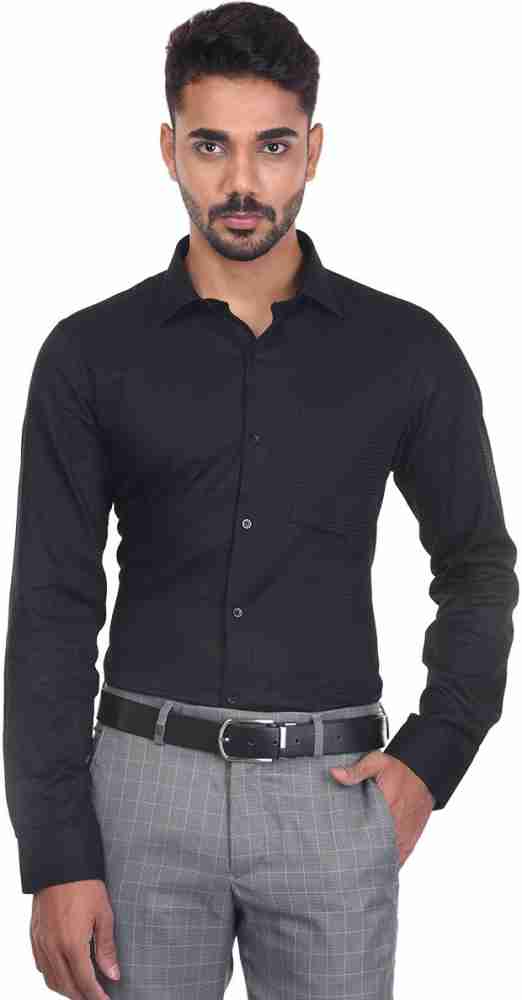 black formal shirt design