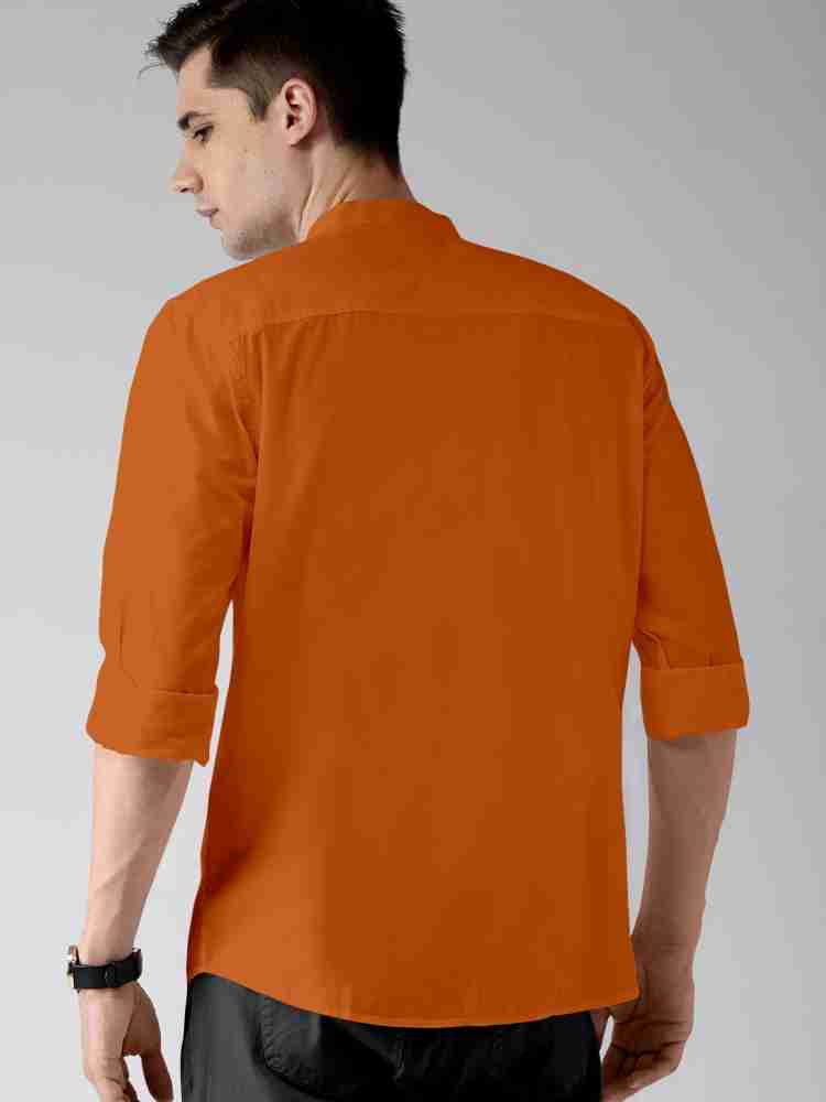 H and outlet m orange shirt