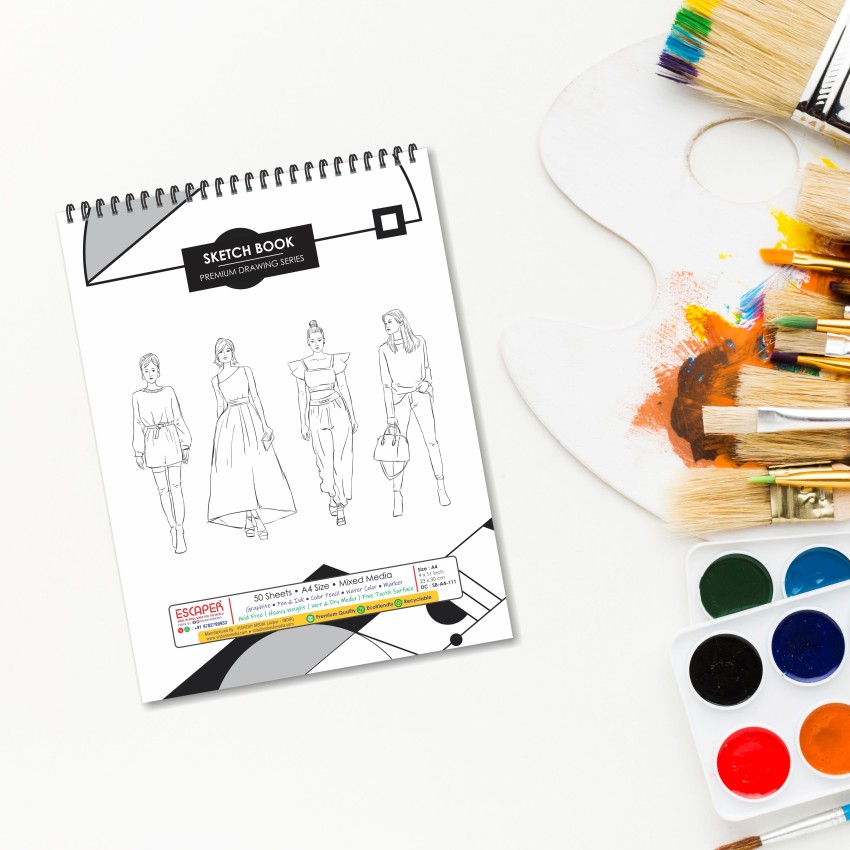 Fashion Sketchbook 400 Figure Templates Premium India  Ubuy