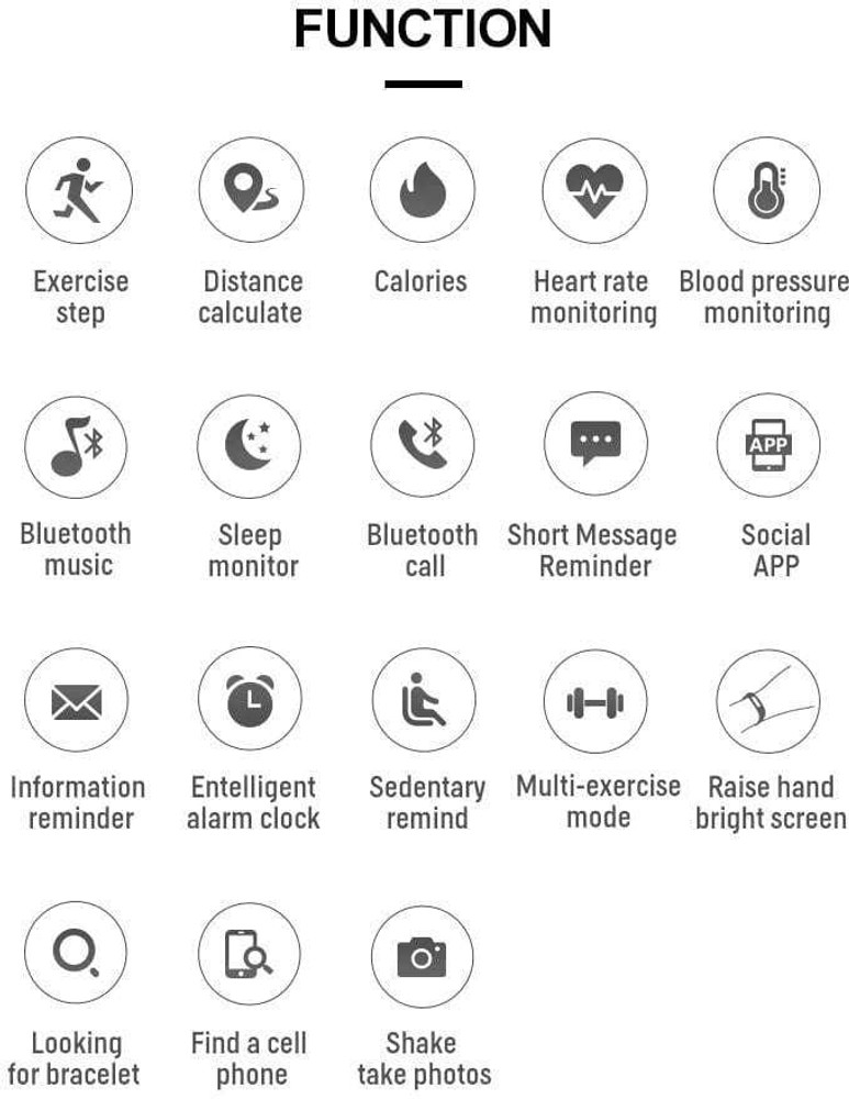 Smart bracelet t20 discount app