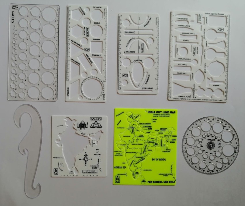 Qatalitic Shapes And Symbols Drafting Stencil at best price in Mumbai
