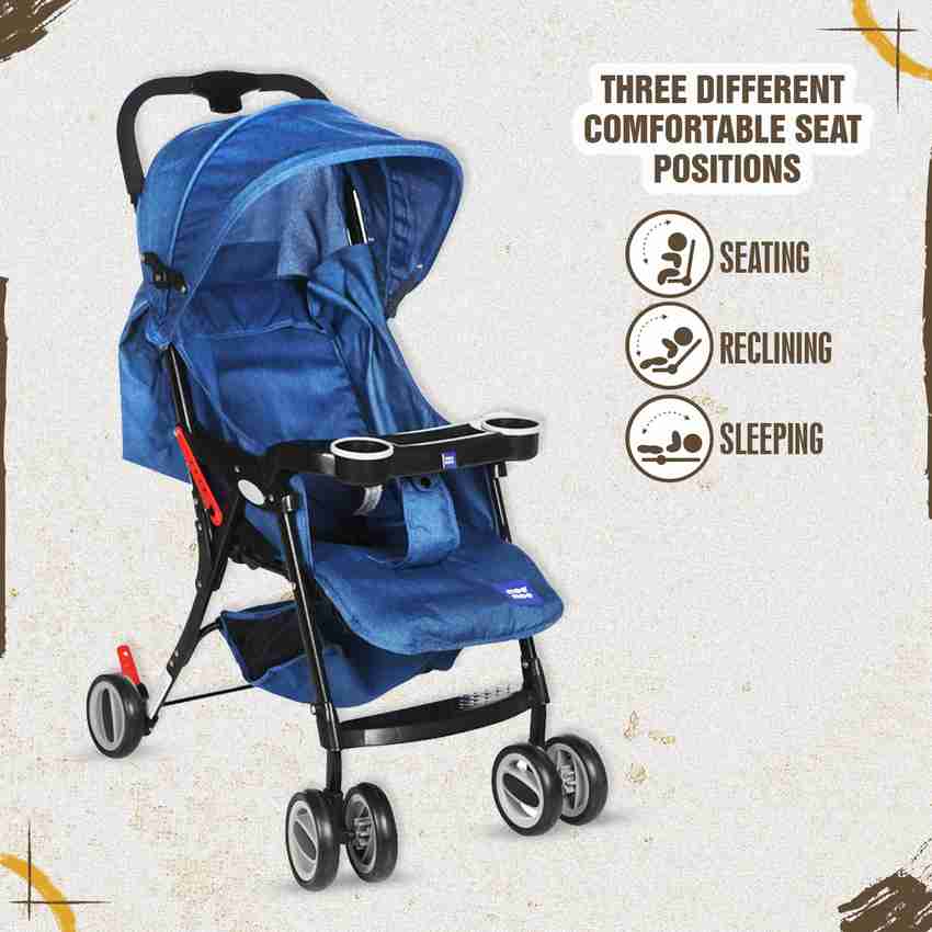 MeeMee Baby Pram with Reversible Handle Comfortable Traveller Buggy for 0 3 Years Baby Stroller