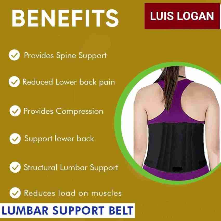 LUIS LOGAN Lumbar Support Waist Foam belt for Back Pain Relief Back Support  (Grey,XL) Back / Lumbar Support - Buy LUIS LOGAN Lumbar Support Waist Foam  belt for Back Pain Relief Back