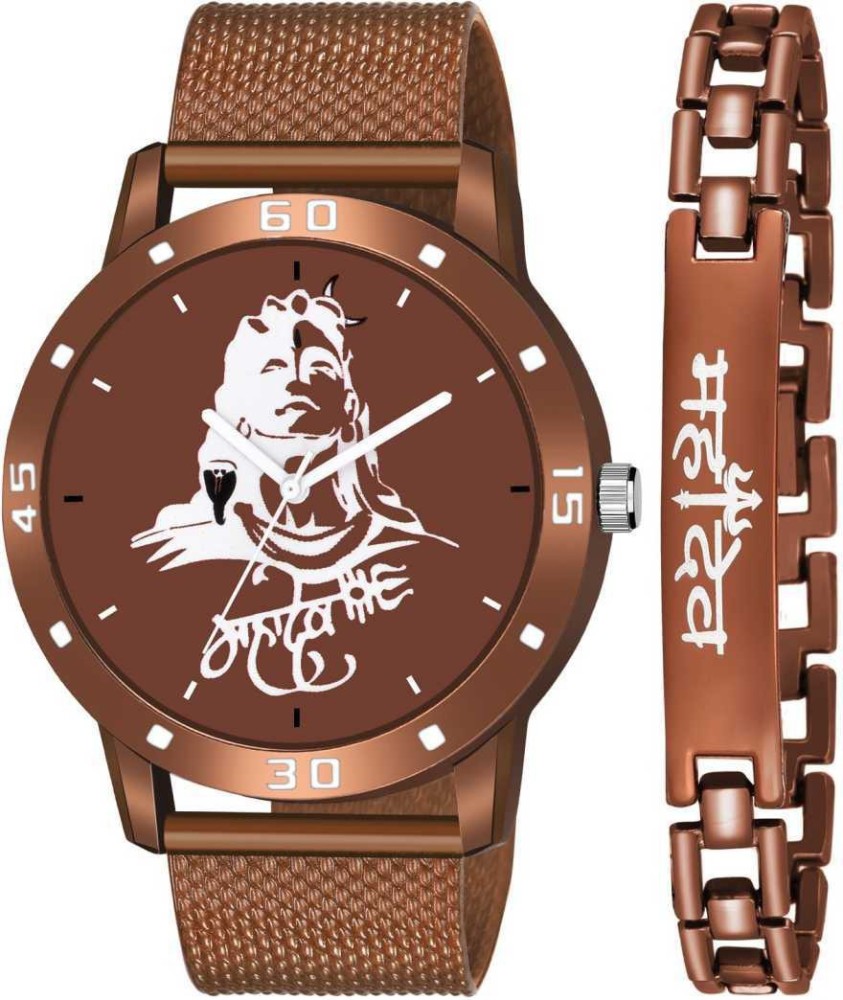 MIVAAN Analog Watch For Boys Buy MIVAAN Analog Watch For Boys 001 Mahadev God Print With Mahadev Print Bracelet combo Boy Watch Analog Watch Online at Best Prices in India Flipkart