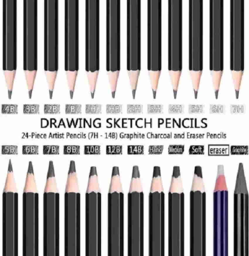 Castle Arts 26 Piece Drawing and Sketching Graphite Pencil Art Set