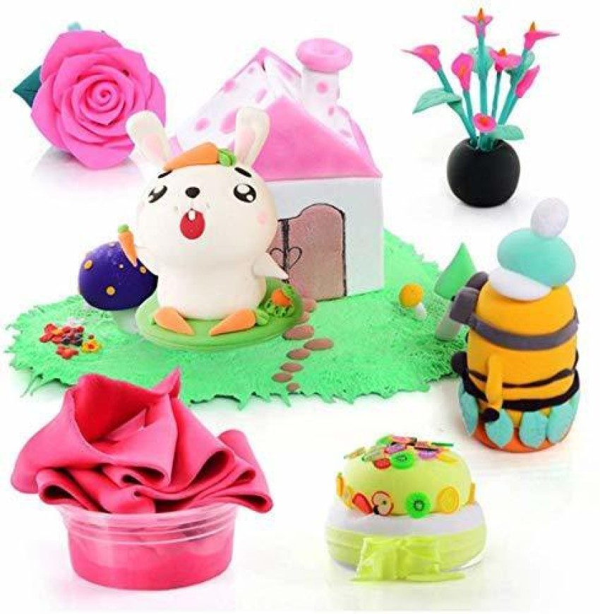 Little's Cry Air Dry Clay For Kids DIY Ultra Light Modeling  Bouncing Clay Kids 12 Different Colorful Clay - Clay Art & Moulding