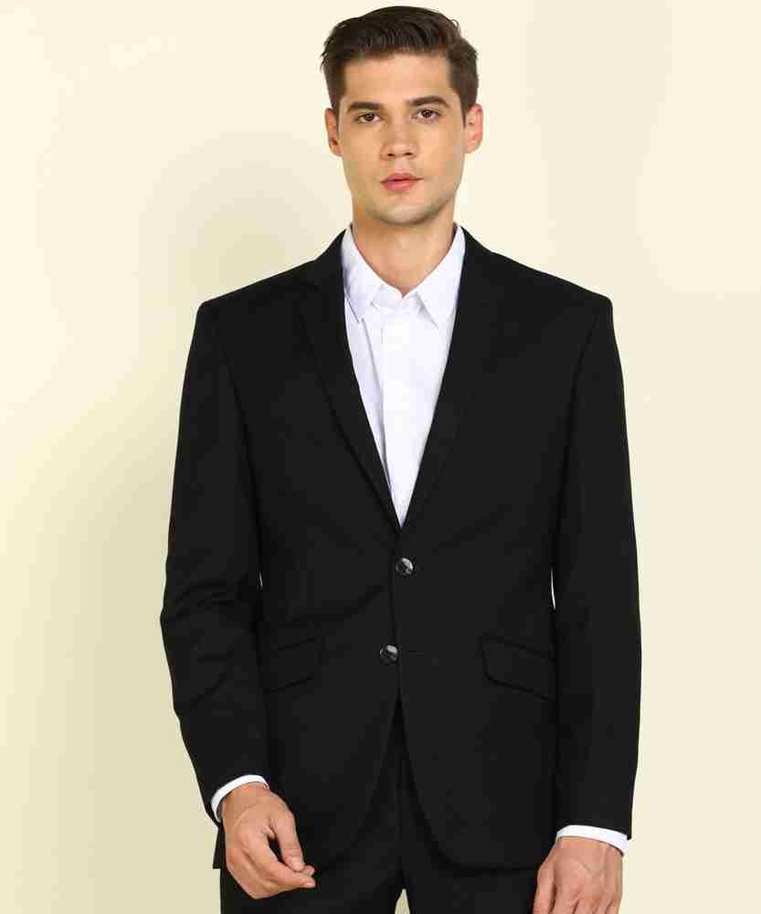 PARK AVENUE Solid Single Breasted Formal Men Blazer Buy