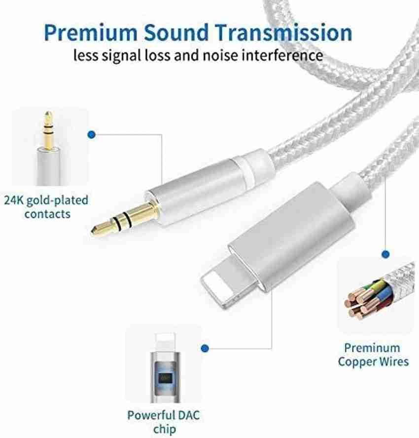 SMARTTEK AUX Cable 1 m Aux Cord for iPhone 3.5mm Aux Cable for Car