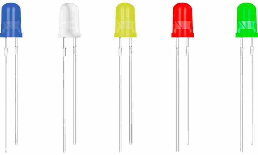 5 mm WHITE Led, Cool Light,Small Led for Electronics Circuit – Prayog India