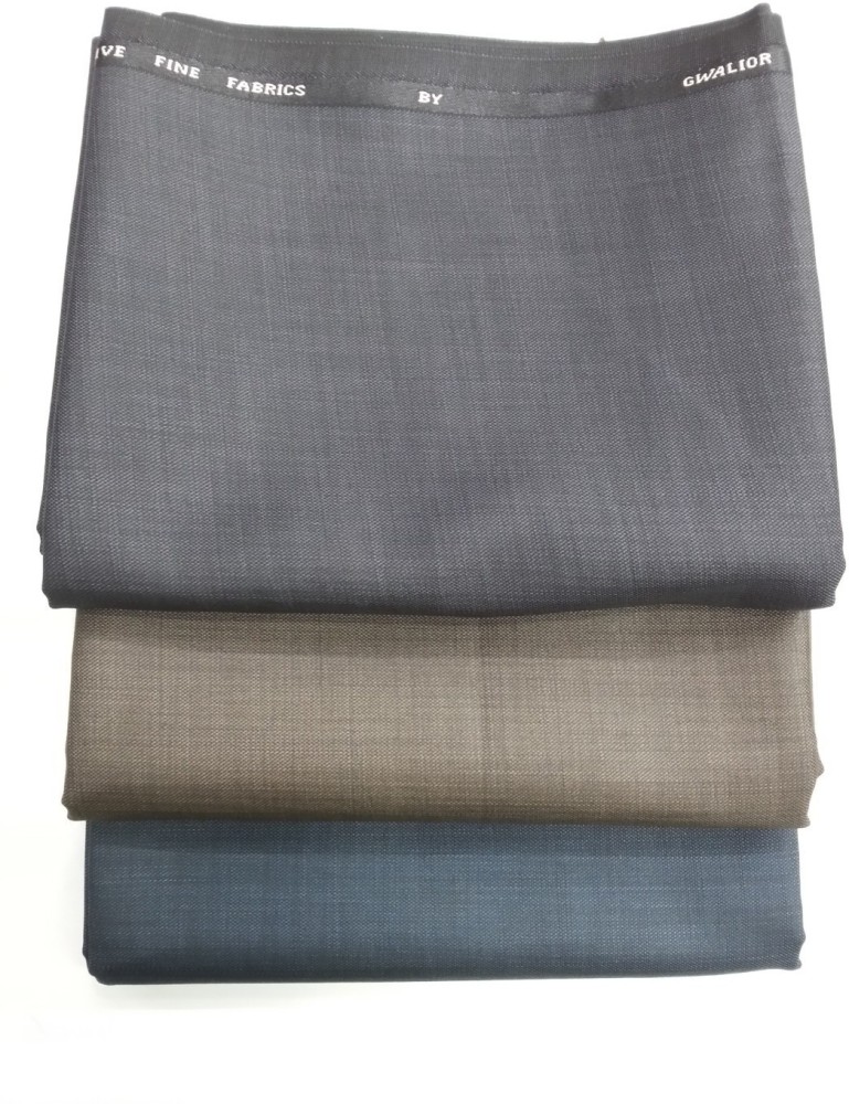 Cotton Trouser Fabric PlainSolids Multicolour
