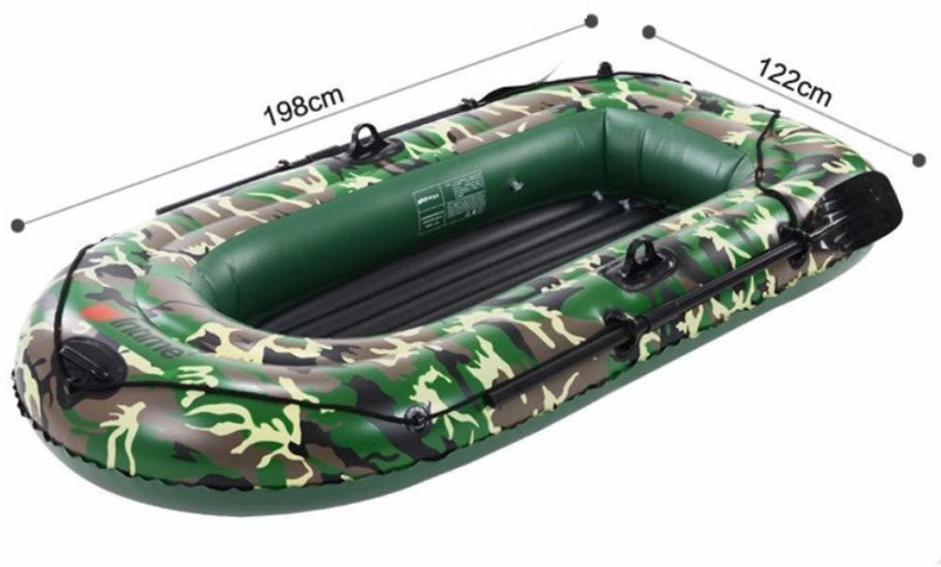 IRIS Kayaking Portable Camouflage Inflatable Rubber Fishing Dinghy Air Raft  Rowing Boat with Paddles Suitable for Water Surfing Inflatable Pool  Accessory Price in India - Buy IRIS Kayaking Portable Camouflage Inflatable  Rubber