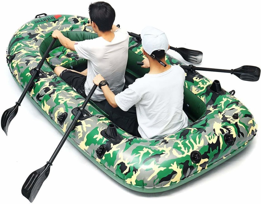 IRIS Kayaking Portable Camouflage Inflatable Rubber Fishing Dinghy