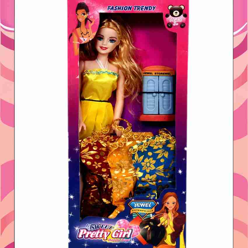 CYNIX Doll Set with Accessories for Girls Plastic Price in India