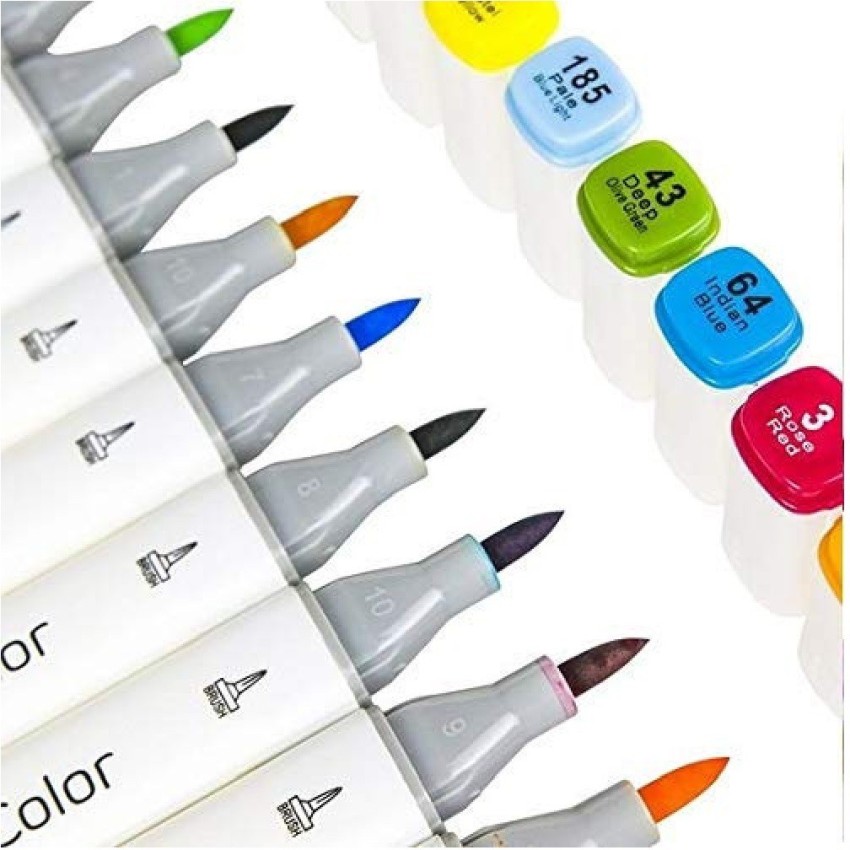 72 Markers Artist Set Set of 72 Marker Pens, Twin Dual Tips Sketch, Ciao,  Manga, Anime, Drawing, Adult Book Coloring, Bible Journaling 
