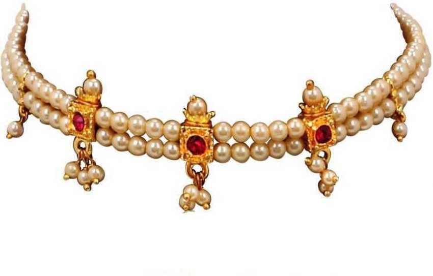 Maharashtrian deals pearl necklace