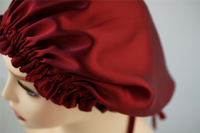 Blush 22 Momme Mulberry Silk Adjustable Bonnet - Silk Bonnet
