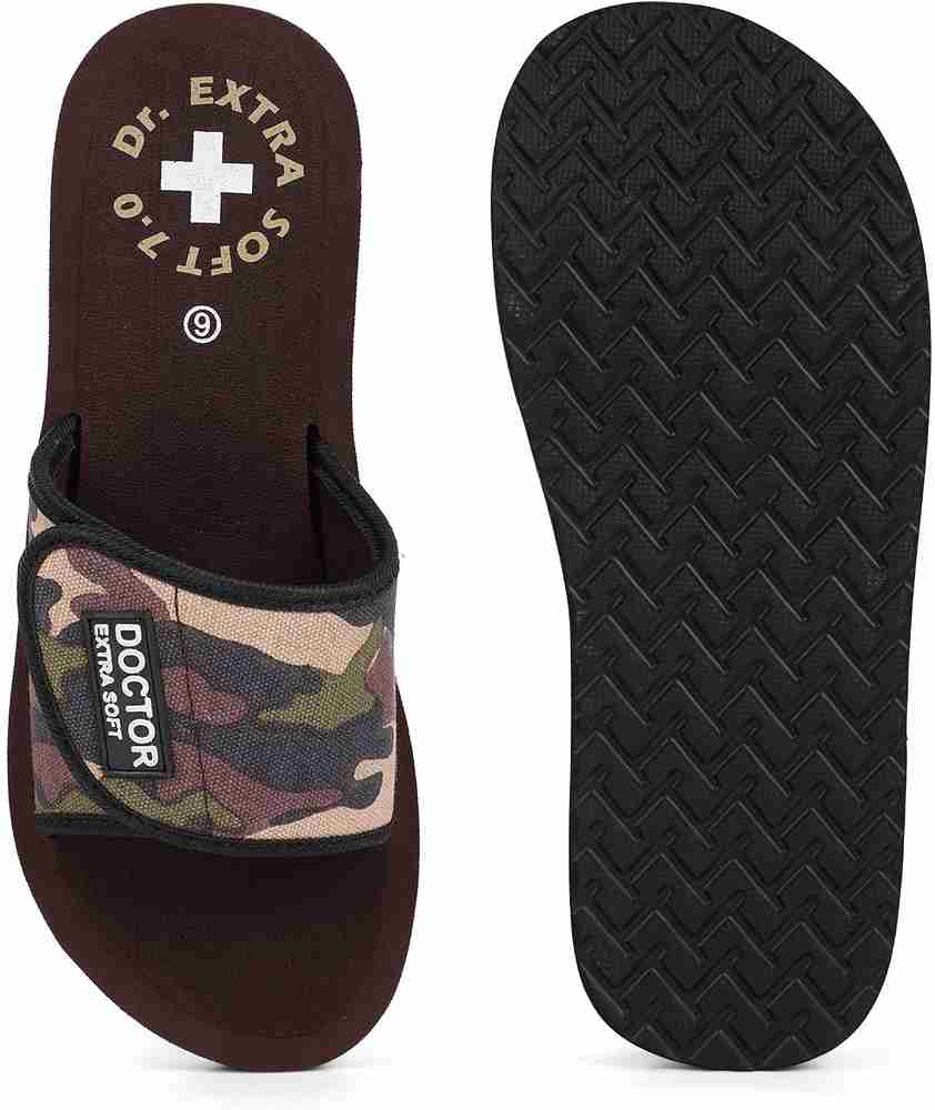 DOCTOR EXTRA SOFT Women Women s Camo Ortho Care Orthopaedic and Diabetic Velcro Adjustable Strap Super Comfort Dr Sliders Flipflops and House Slippers