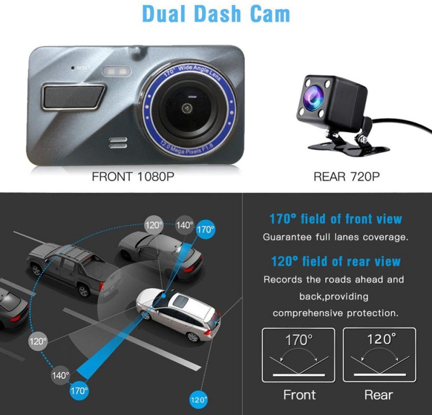 Dash Cam Front and Rear Car Security Camera from Sunpac FHD1080 - Kitronic  Store