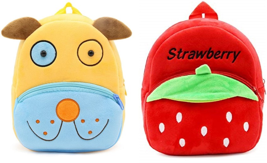 Kids School Bag Soft Plush Backpack Cartoon Bags Mini Travel Bag for for  Girls Boys Toddler Baby doraemon & Koala