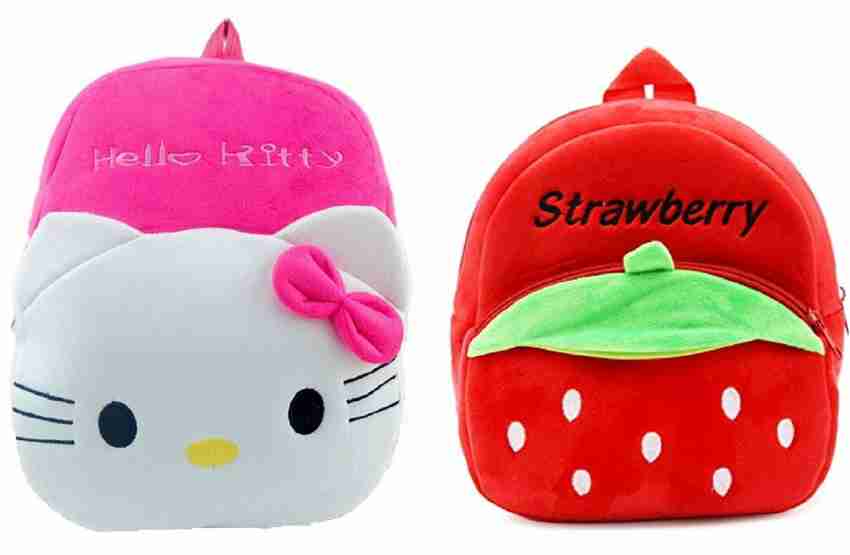 Hello Kitty Strawberry Soft Plush Huggable Backpack