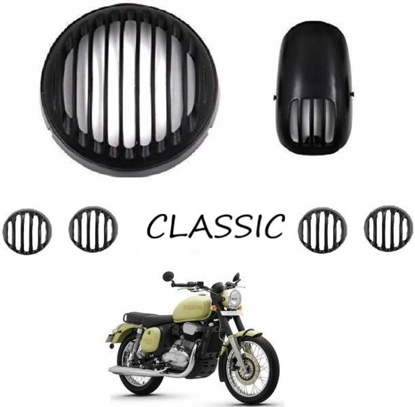 SELVIKE HEAD LIGHT GRILL METAL BLACK FOR JAWA CLASSIC Bike
