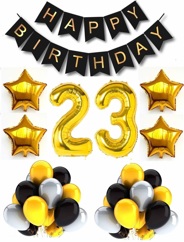 23 2025 gold balloons
