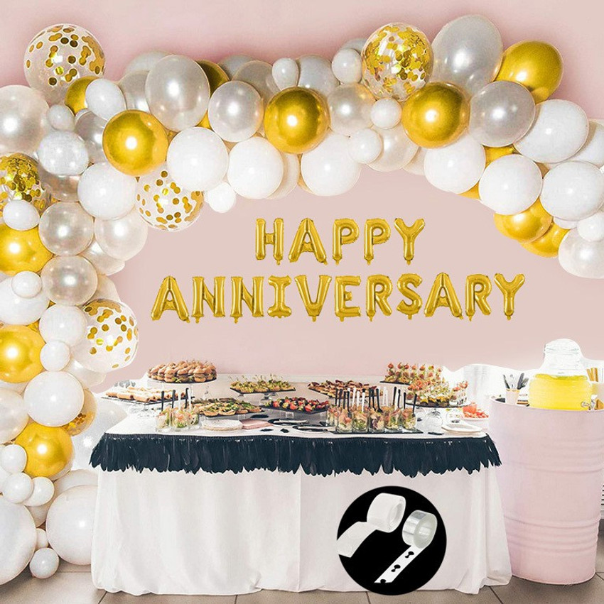 Flipkart PARTY MIDLINKERZ Solid Solid Happy Anniversary