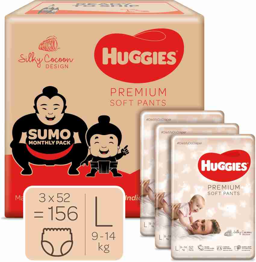 Huggies diapers large monthly clearance pack