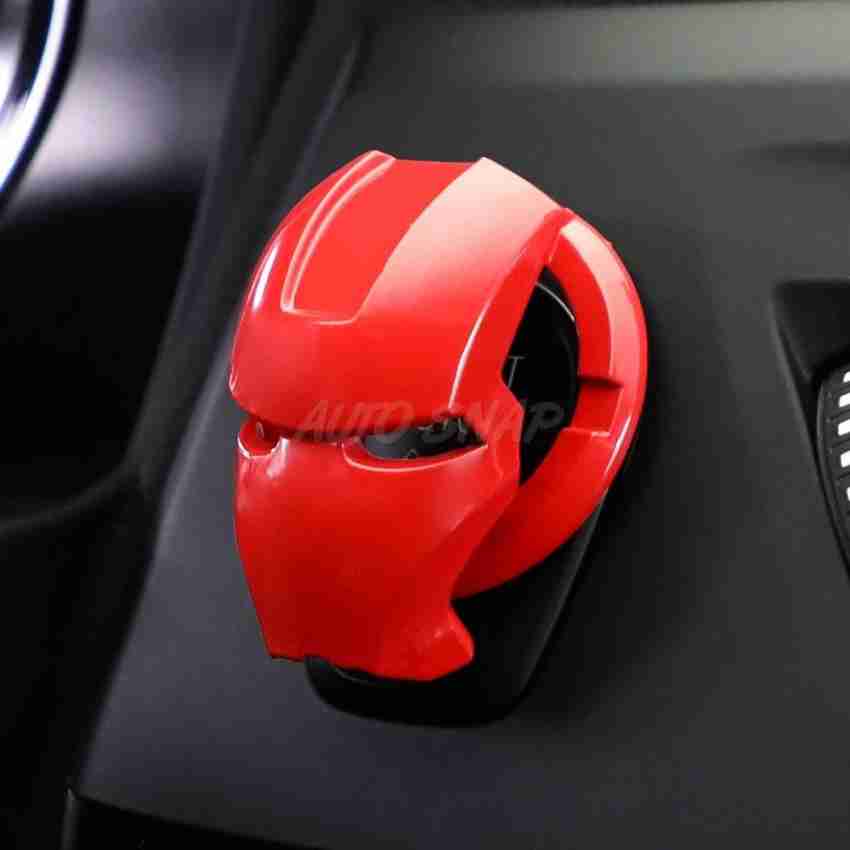 Auto Snap Car Engine Start Stop Button Cover Press The Super Hero Push  Start Button Ignition Protective Cover Anti-Scratch Universal Button  Decoration Ring (IRON-MAN RED) Engine Start/Stop Button Price in India 